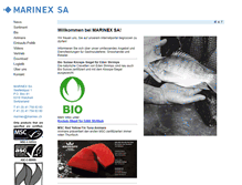 Tablet Screenshot of marinex.ch